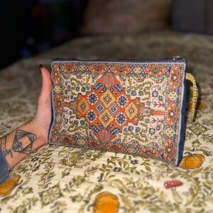 🎁 bohemian handmade makeup bag